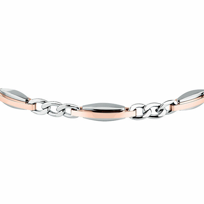 Trussardi Jemný bicolor náramek pro muže T-Steel TJAXV38