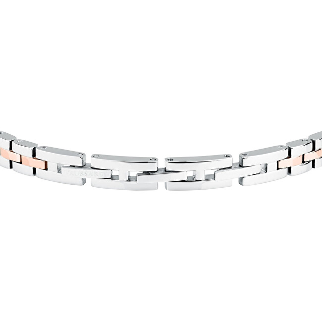 Trussardi Luxusní ocelový bicolor náramek T-Steel TJAXV02