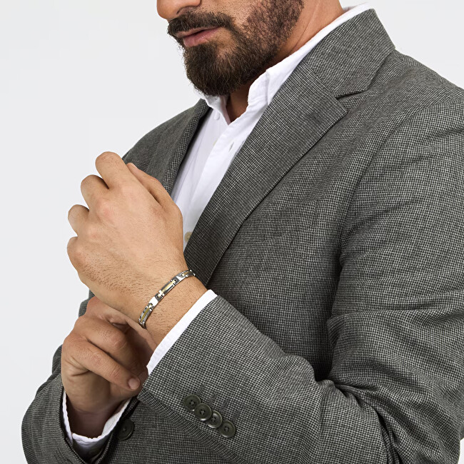 Trussardi Luxusní pánský náramek z oceli T-Steel TJAXV27
