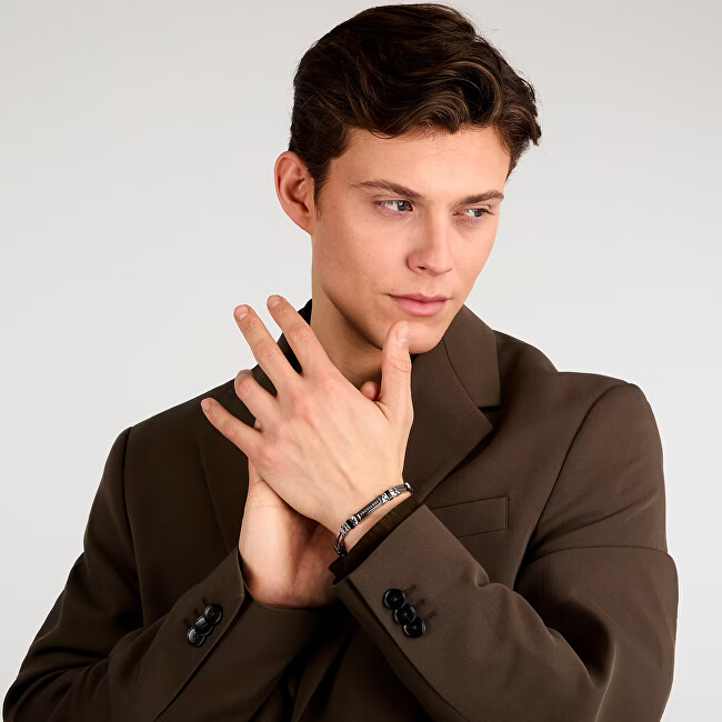 Trussardi Moderní ocelový náramek pro muže T-Steel TJAXV25