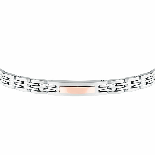 Trussardi Nadčasový bicolor náramek z oceli T-Steel TJAXV34