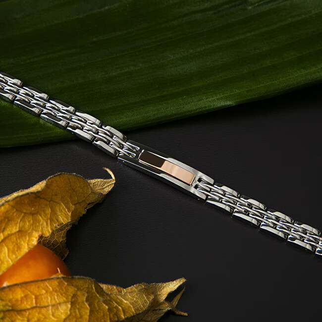 Trussardi Nadčasový bicolor náramek z oceli T-Steel TJAXV34