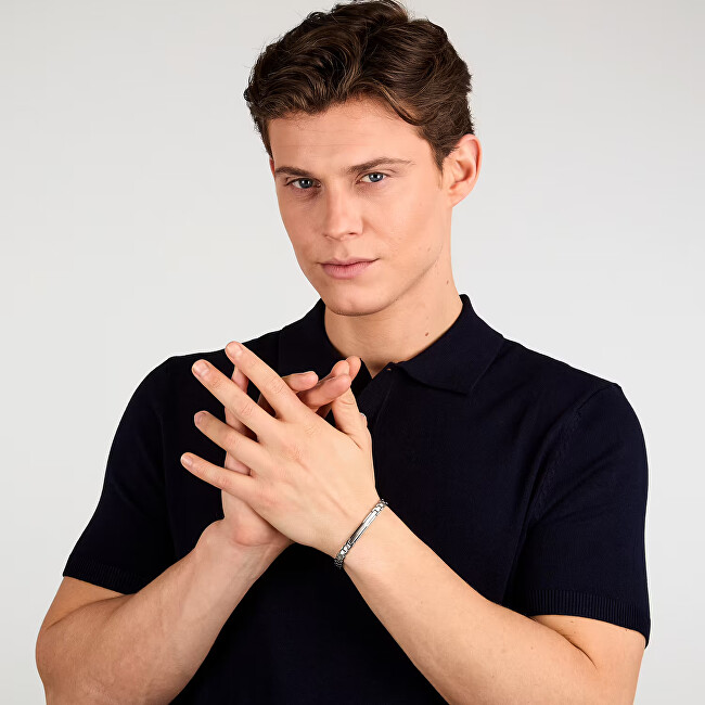 Trussardi Nadčasový ocelový náramek pro muže T-Steel TJAXV24
