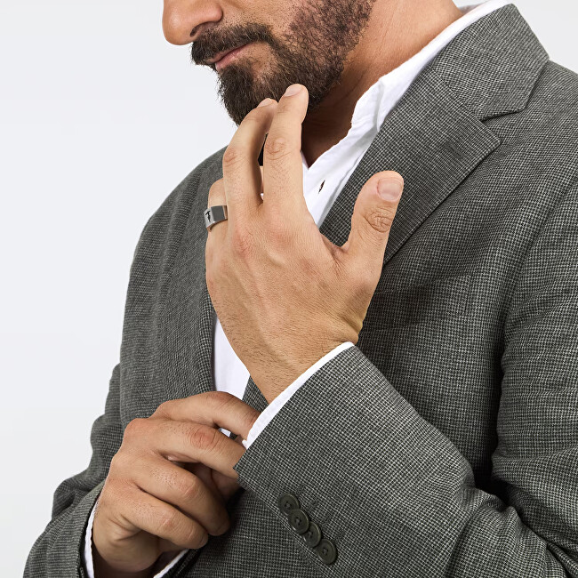 Trussardi Pánský fashion ocelový prsten T-Steel TJAXV450