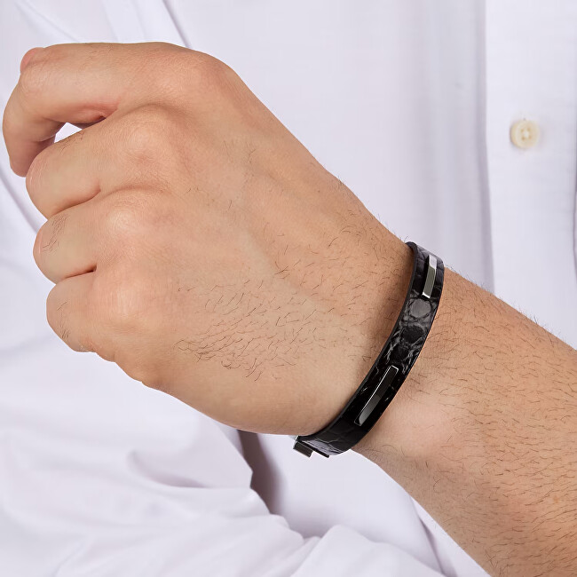 Trussardi Pánský náramek z kůže T-Leather TJAXZ09
