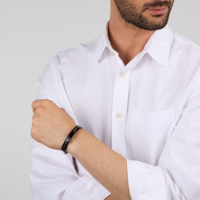 Trussardi Pánský náramek z kůže T-Leather TJAXZ09