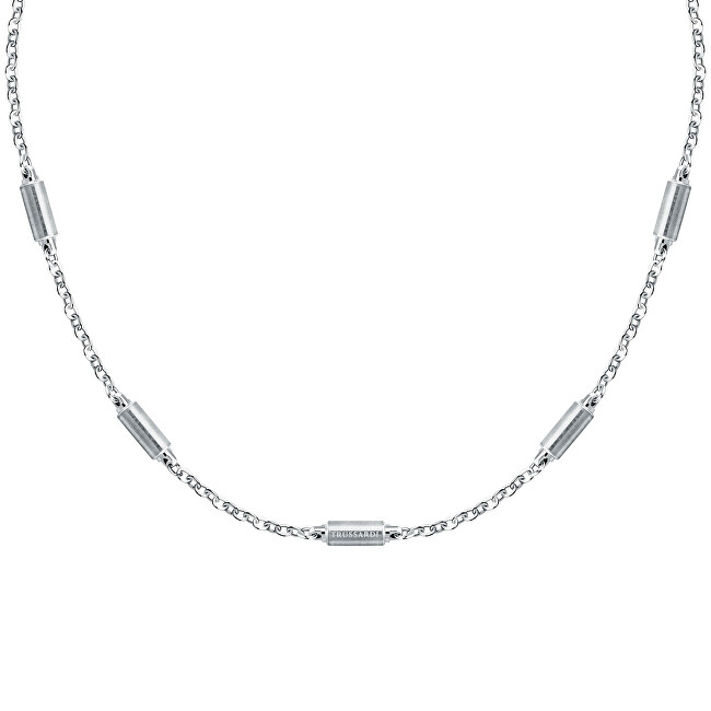 Trussardi Pánský ocelový náhrdelník Rolo T-Steel TJAXV60