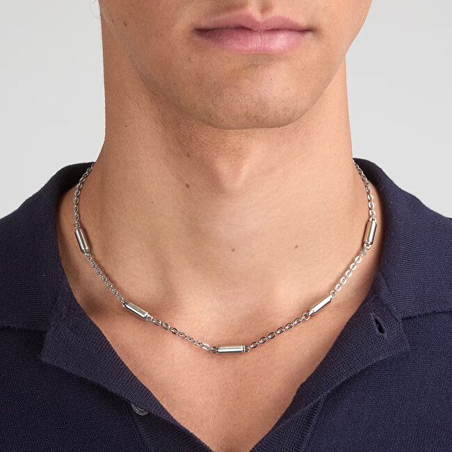Trussardi Pánský ocelový náhrdelník Rolo T-Steel TJAXV60