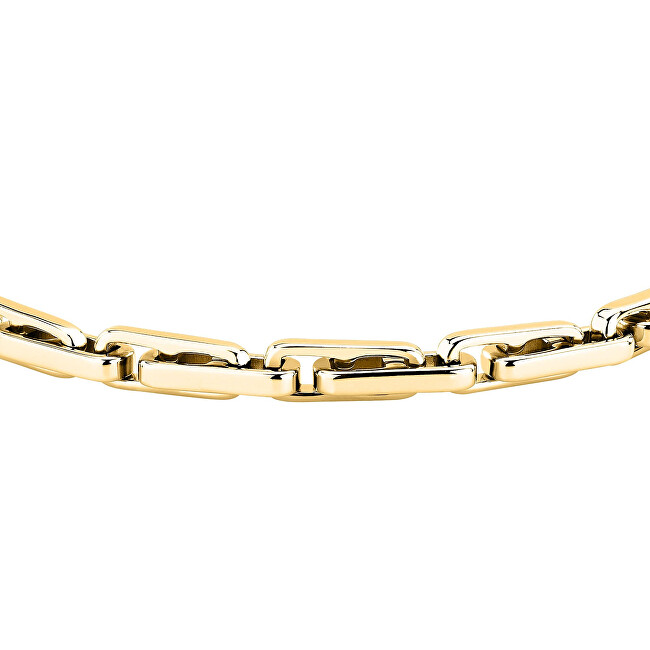 Trussardi Stylový pozlacený náramek pro muže T-Steel TJAXV51