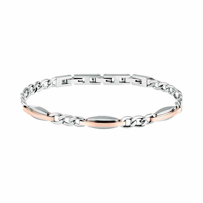 Trussardi Jemný bicolor náramek pro muže T-Steel TJAXV38