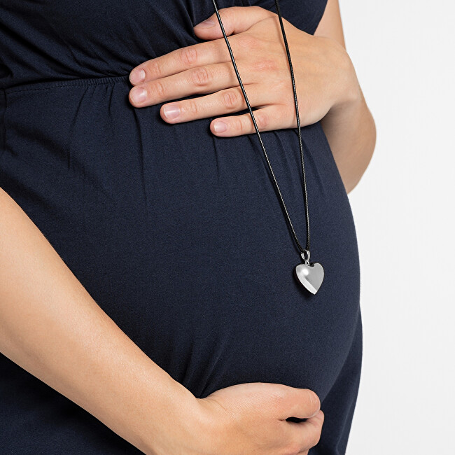 MUMMY BELL Těhotenská rolnička Srdíčko - Stříbrné