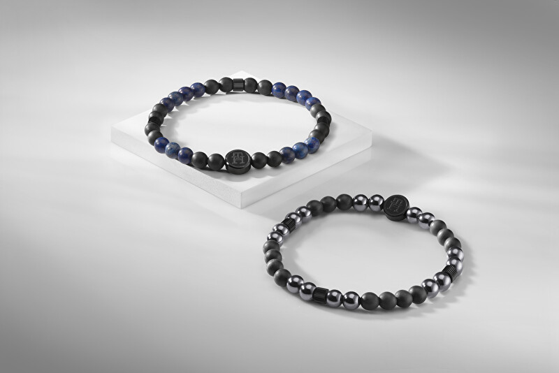 Tommy Hilfiger Černý korálkový náramek TH85 Beads 2790625