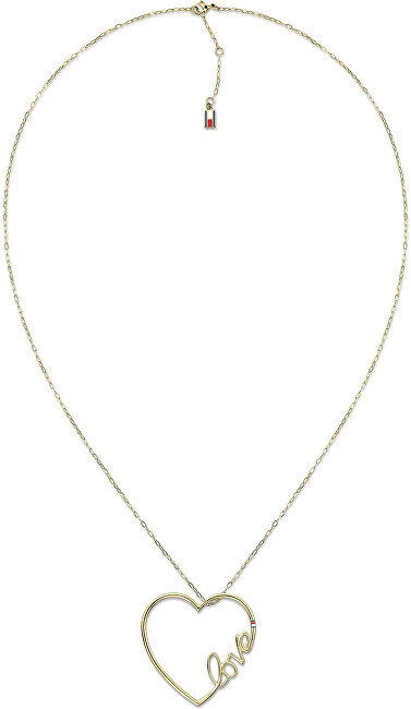 Tommy Hilfiger Dlouhý ocelový náhrdelník se srdcem 2700908