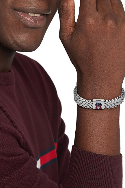 Tommy Hilfiger Moderní dvojitý náramek pro muže z oceli Monogram 2790462