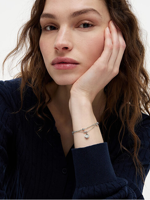Tommy Hilfiger Módní ocelový dvojitý náramek Layered 2781011