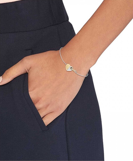 Tommy Hilfiger Módní ocelový náramek s bicolor srdíčkem 2780880