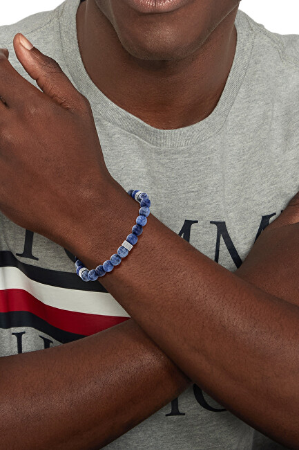Tommy Hilfiger Korálkový náramek ze sodalitu Beads 2790711