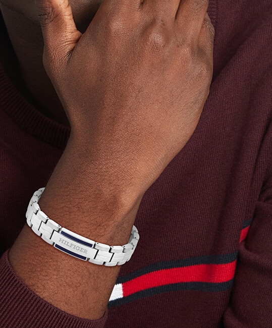 Tommy Hilfiger Nadčasový pánský náramek z oceli Parker 2790600
