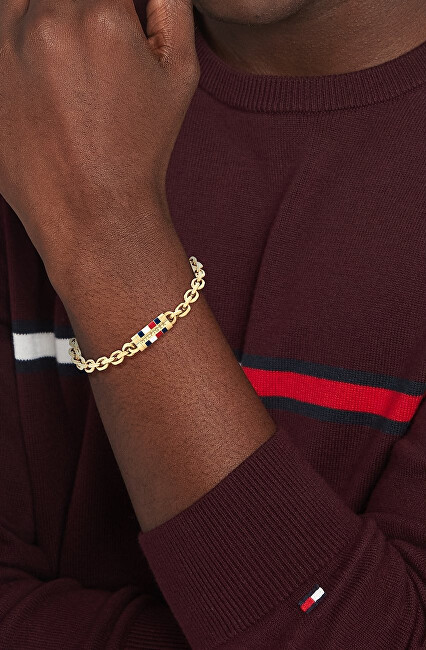 Tommy Hilfiger Originální pozlacený náramek Bruce Chain 2790653
