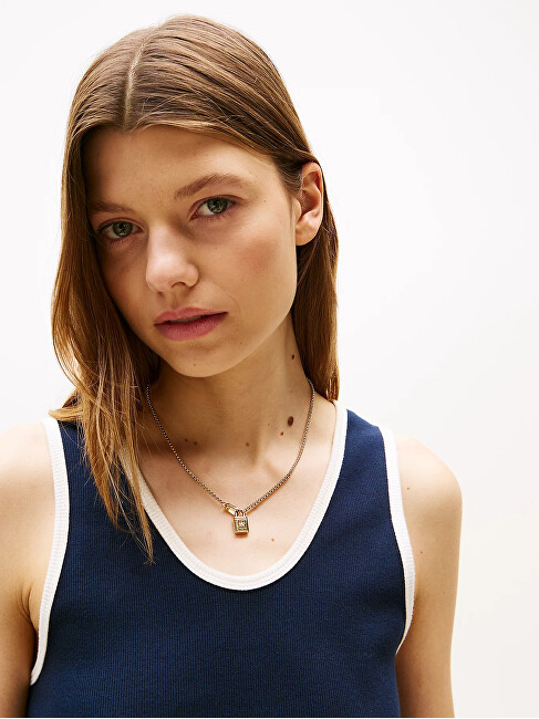Tommy Hilfiger Pozlacený dámský náhrdelník z oceli American Icon 2780941