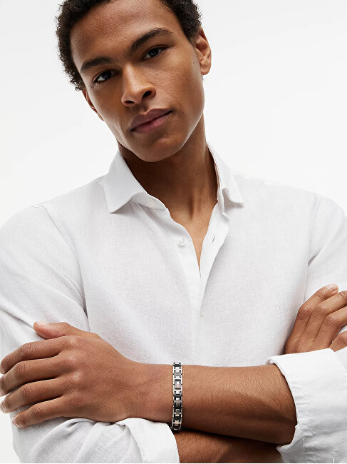 Tommy Hilfiger Stylový ocelový náramek pro muže H-Link 2790684