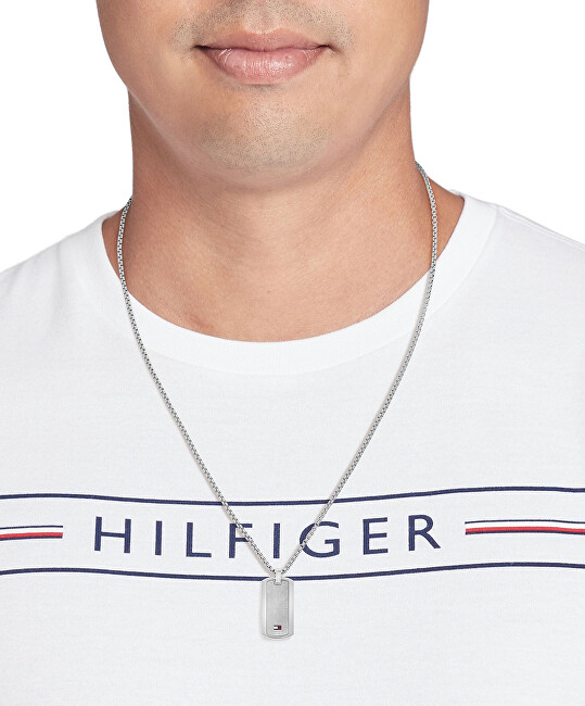 Tommy Hilfiger Stylový pánský náhrdelník s vojenskou známkou Jameson 2790627