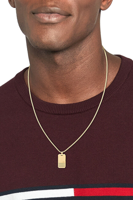 Tommy Hilfiger Stylový pozlacený náhrdelník 2790484
