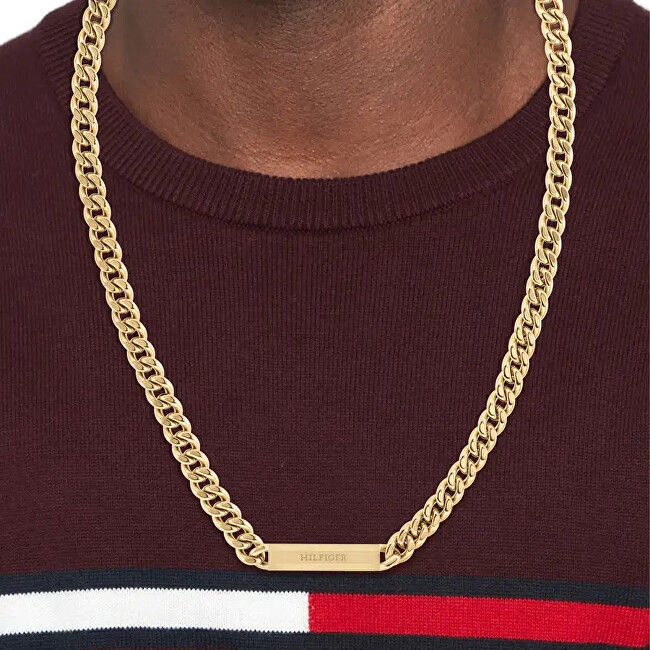 Tommy Hilfiger Stylový pozlacený náhrdelník Layered 2790578