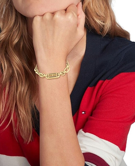 Tommy Hilfiger Stylový pozlacený náramek New Mellie 2780974