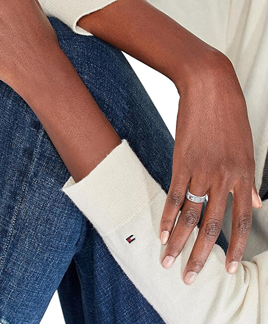 Tommy Hilfiger Stylový prsten z pozlacené oceli H-Link 2790686