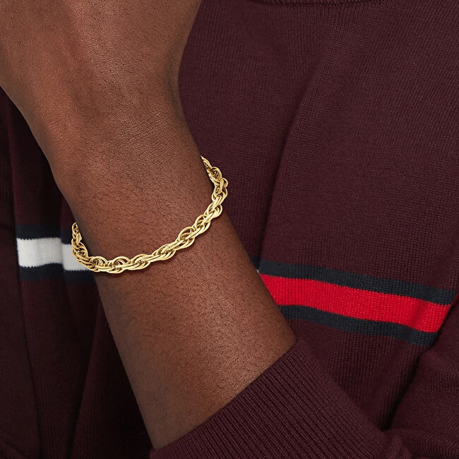 Tommy Hilfiger Slušivý pozlacený náramek z oceli 2790500