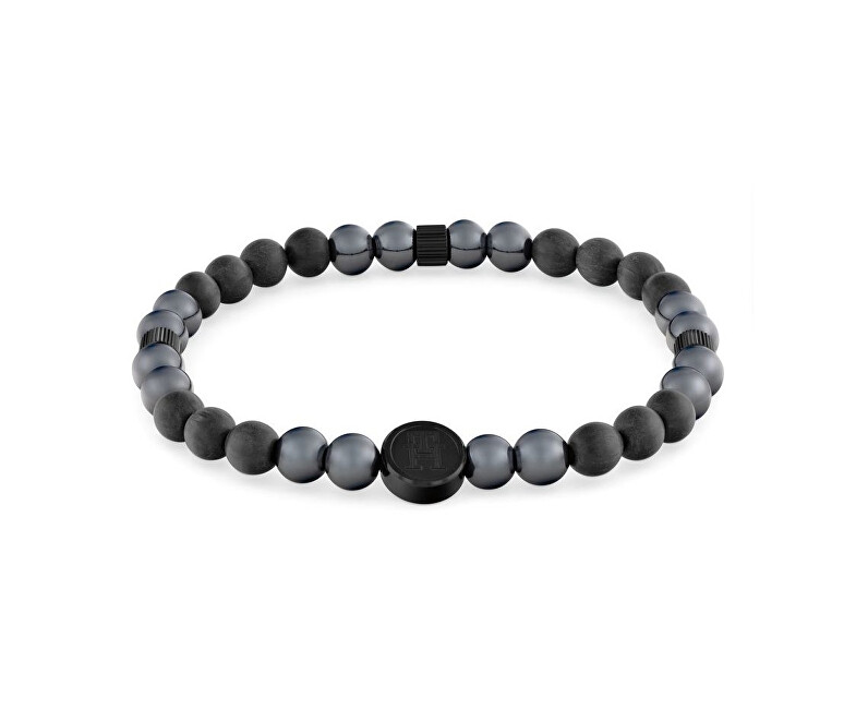 Tommy Hilfiger Černý korálkový náramek TH85 Beads 2790625