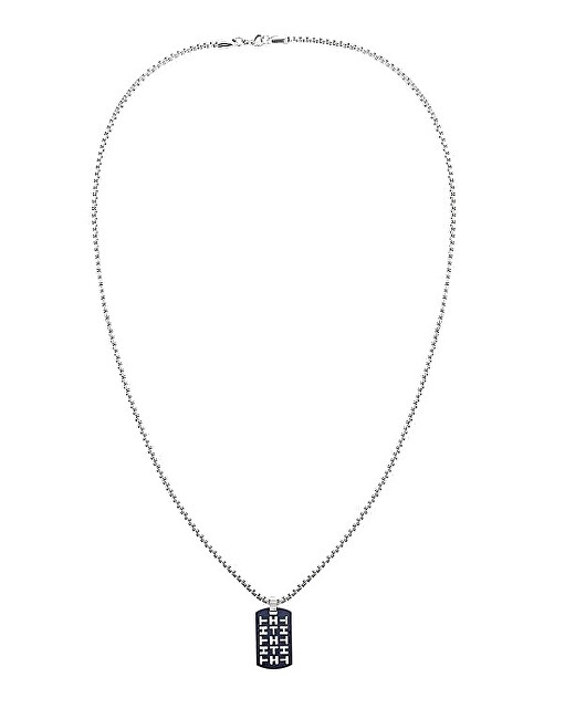 Tommy Hilfiger Elegantný oceľový náhrdelník Casual Core 2790287 modrá, strieborná