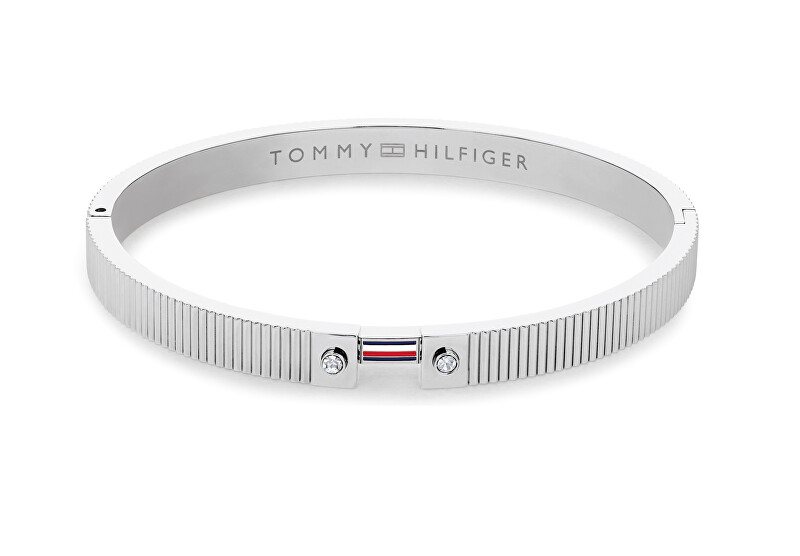 Tommy Hilfiger Fashion pevný náramek s krystaly Stripes 2781047