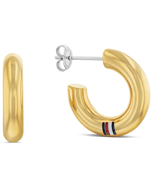 Tommy Hilfiger Nadčasové pozlacené kruhy Circles 2780949