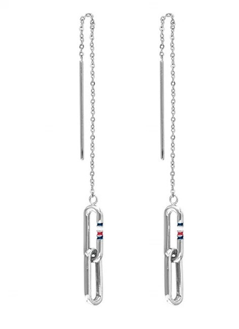 Tommy Hilfiger Módne dlhé oceľové náušnice 2780198