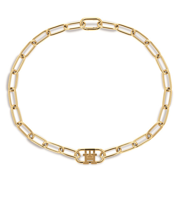Tommy Hilfiger Módní pozlacený náhrdelník Monogram 2780721