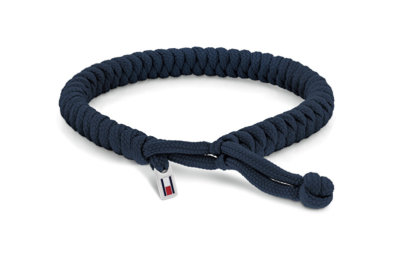 Tommy Hilfiger Modrý nylonový proplétaný náramek Axel 2790592