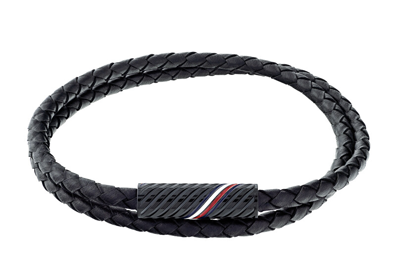 Tommy Hilfiger Stylový dvojitý kožený náramek 2790469