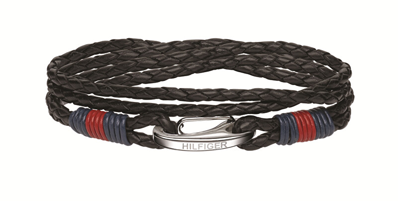 Tommy Hilfiger Tmavě hnědý kožený náramek Cool Core 2700534