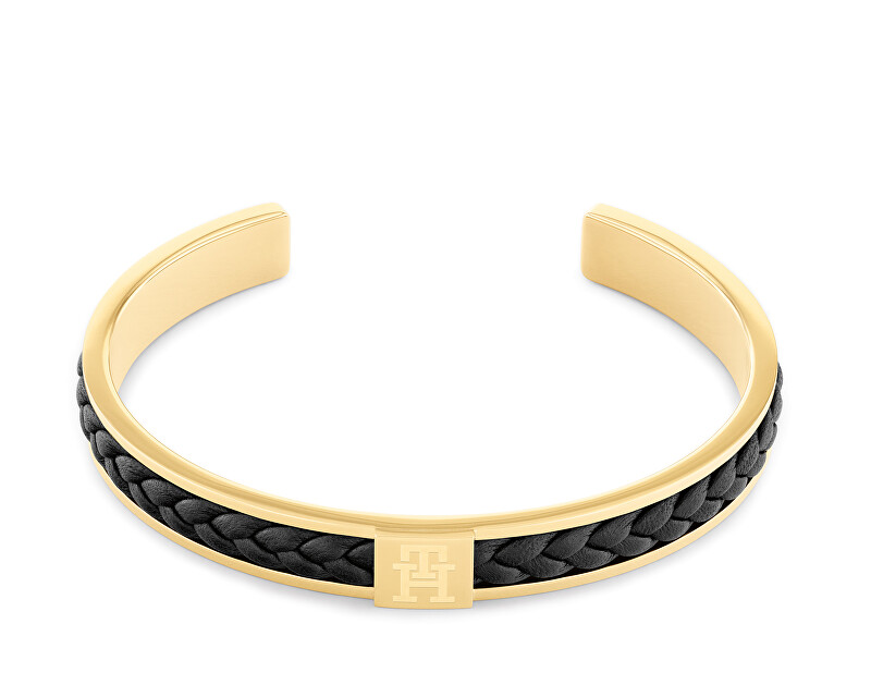Tommy Hilfiger Trendy pevný pozlacený náramek 2790491