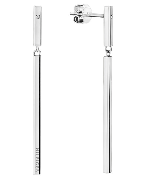 Tommy Hilfiger Visací ocelové náušnice Linear 2780954
