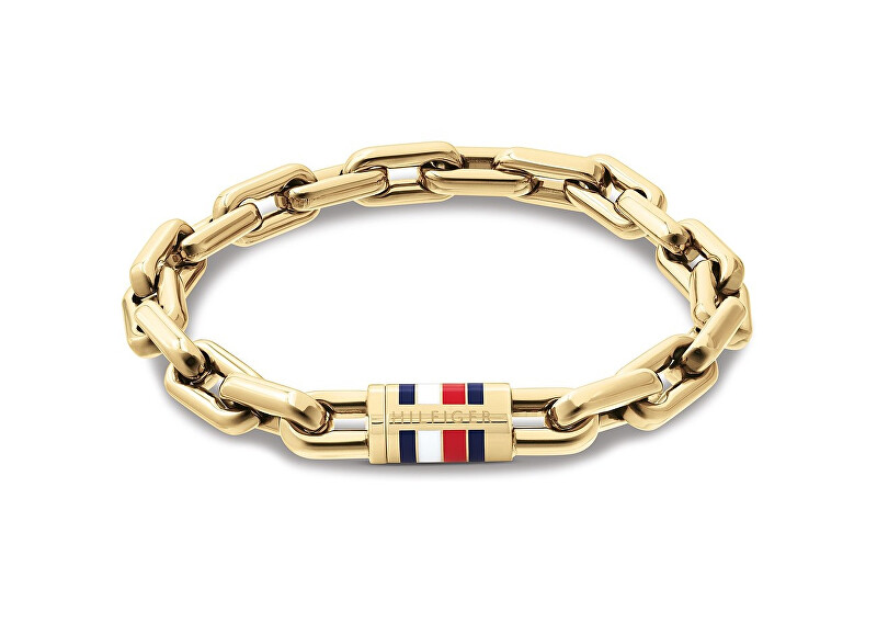 Tommy Hilfiger Výrazný pozlátený náramok Men`s Chain 2790752