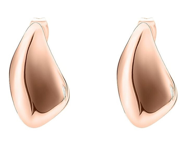 Tamaris Pozlacené náušnice z oceli Organic Shapes Tear Drop TJ-0602-E-22