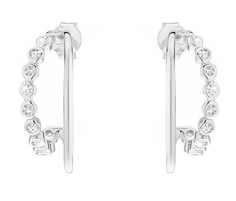 Tamaris Stříbrné náušnice se zirkony Tiny Glimmer TJ-0609-E-21