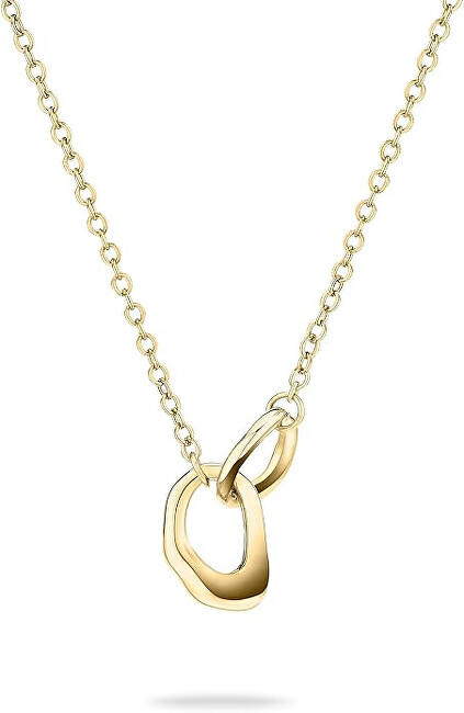 Tamaris Elegantní pozlacený náhrdelník Organic Shapes TJ-0616-N-45