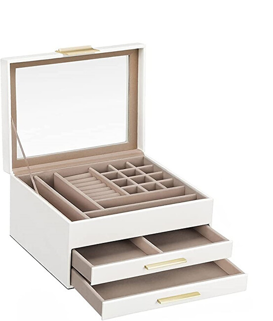 Troli Designová bílá šperkovnice Troli