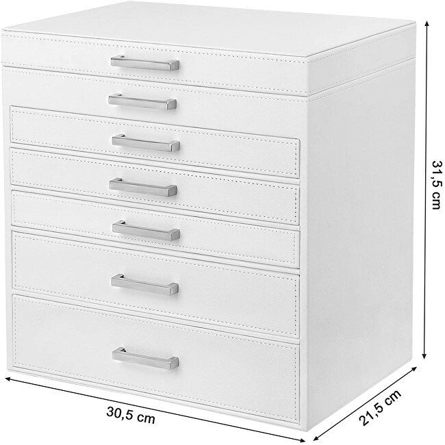 Troli Designová šperkovnice se zrcátkem