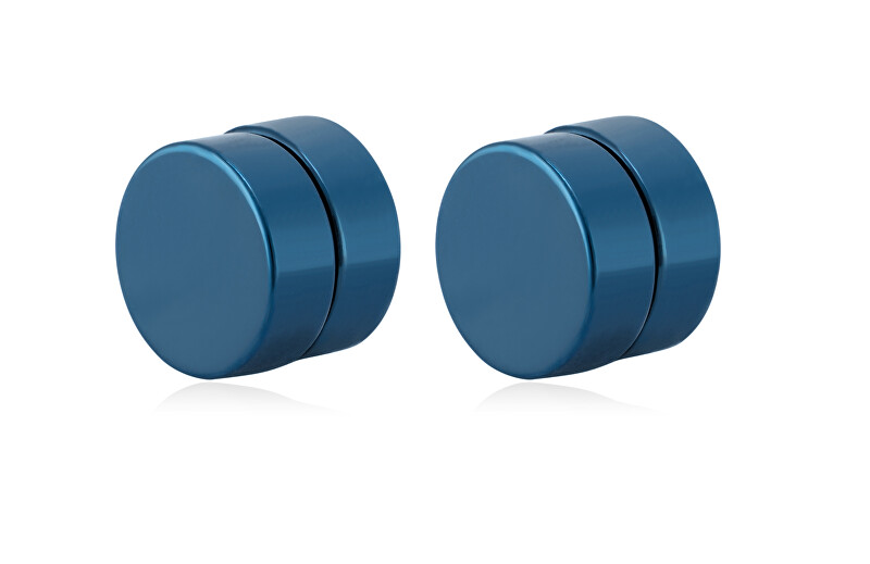 Troli Modré magnetické náušnice 2v1 (pecky, mini brož) VSE6018BL-PET