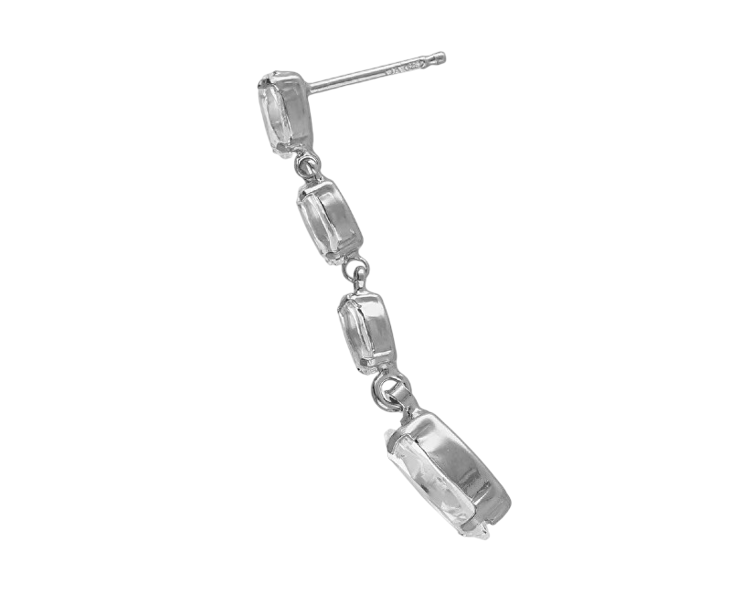 Victoria Cruz Elegantní visací náušnice s čirými krystaly Purpose A4655-07HT